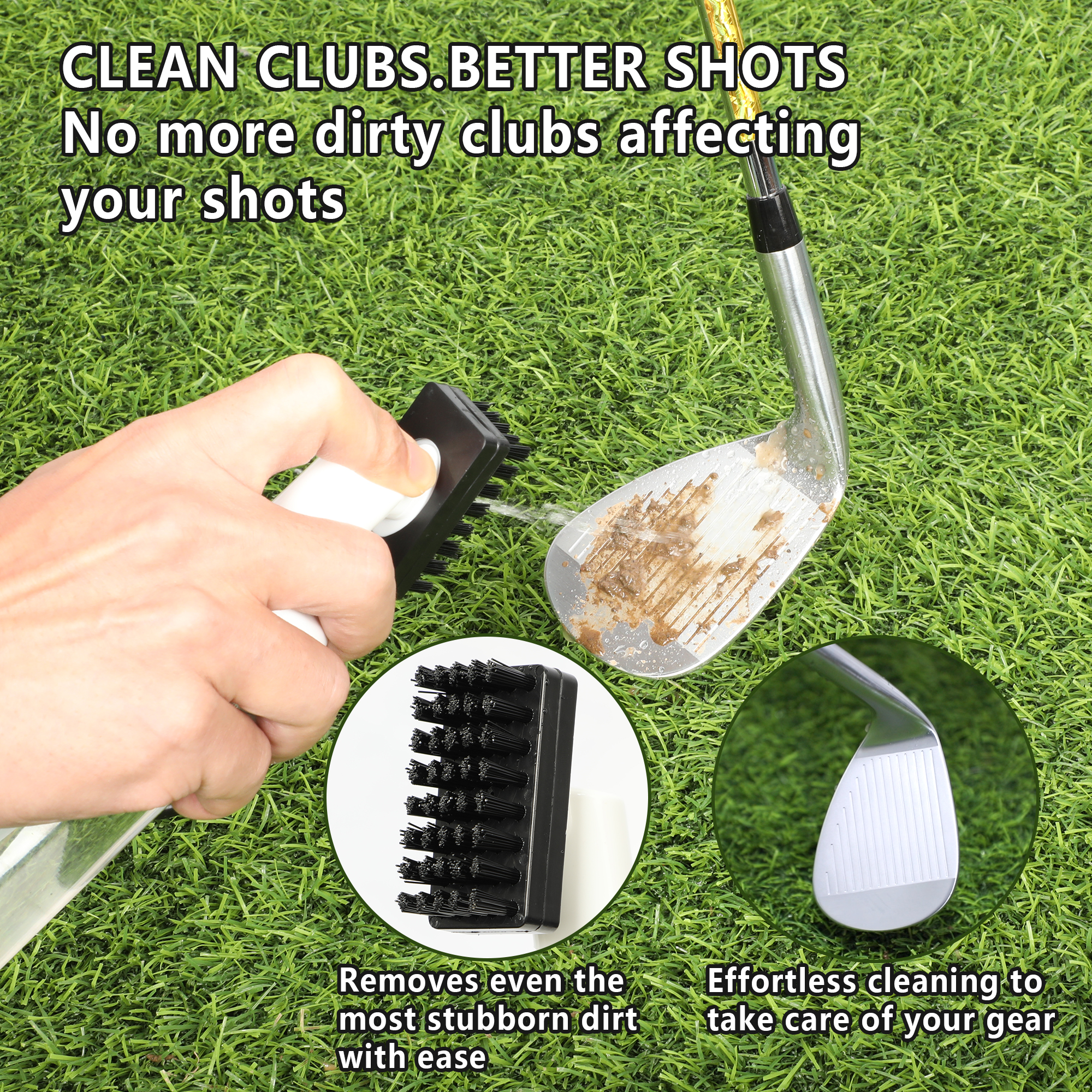Golf Club Cleaner Brush Spray  - Golf Equipment To Improve Your Game ulasan dan harga