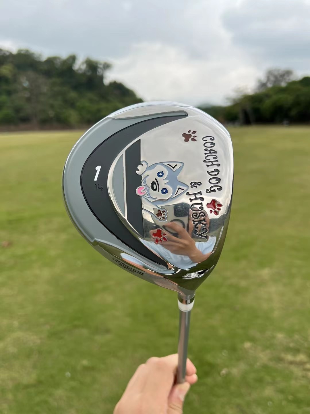 Happy dog ​​cartoon image golf - Golf Equipment Images ulasan dan harga